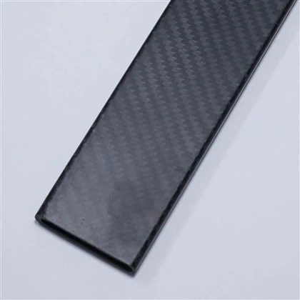 Twill Matt kolfiber platt rör